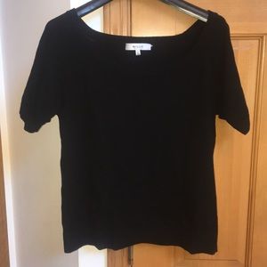 Milly Size Large Women’s black short sleeve shirt